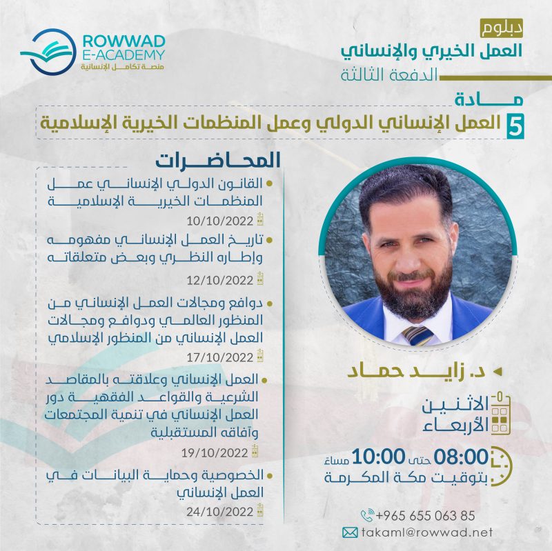 العمل الإنساني الدولي وعمل المنظمات الخيرية الإنسانية